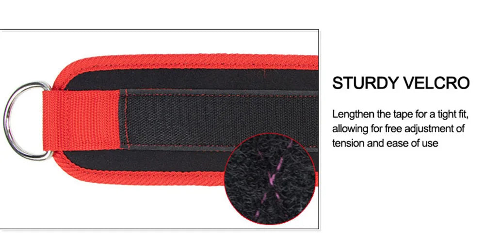 Ankle Straps Leg Strength Workouts Pulley Adjustable D-Ring Support Cuffs Sports Exercises Fitness Home Gym Booty Workouts