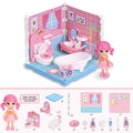 Mini Home Accessories DIY Doll House Furniture Assembly Model Simulated Bedroom Kitchen Decoration Pretend Play Toy Girl Gift