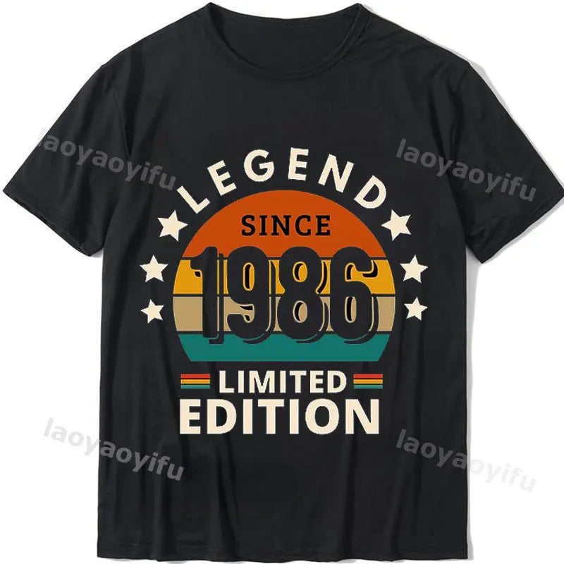 2024 Unisex Summer Tops Tshirt Vintage 1984 Classics Tshire Streetwear Printed T-shirt Top  Retro Style Tshirt
