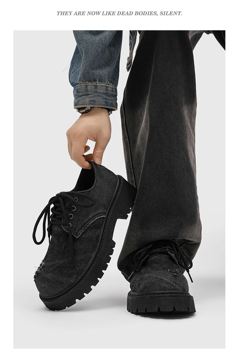 Men's shoes new four seasons versatile casual non-slip wear-resistant comfort outdoor shoes youth fashion thick sole tide shoes