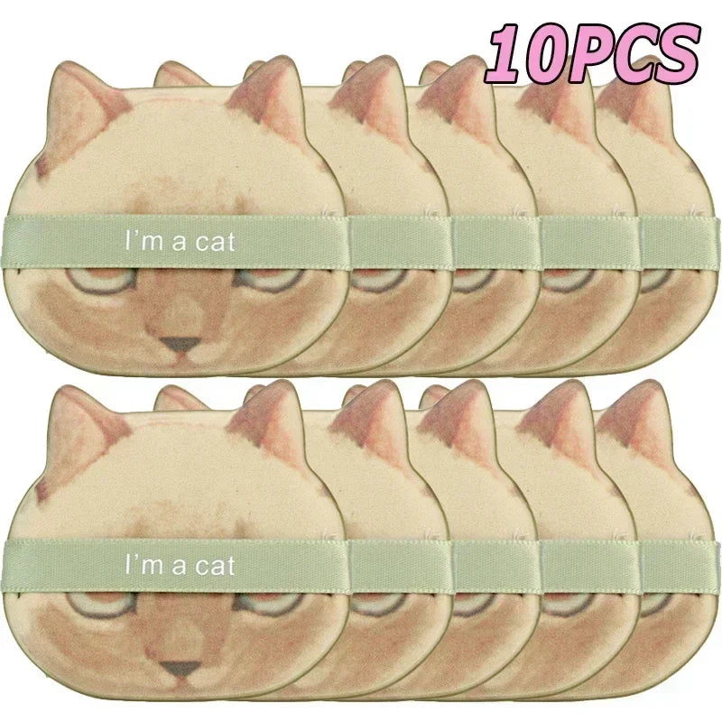 Cute Cat Paw Shaped Makeup Puff, Dual-use for Dry and Wet, Foundation Concealer Sponge, Fine Makeup Tool