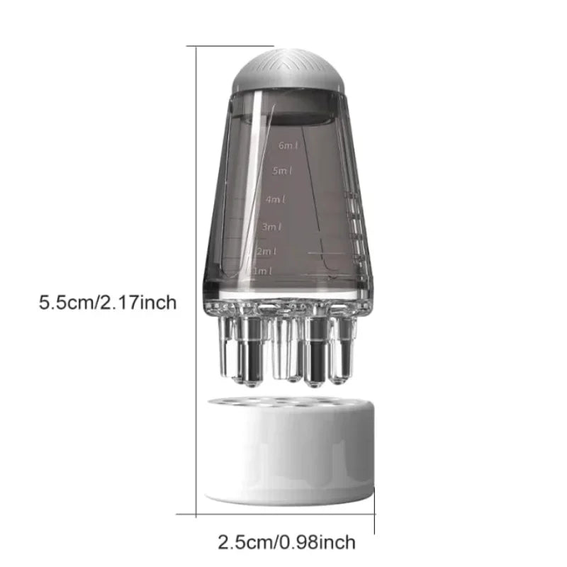 6ml Mini Head Massager Roller Ball Brush Scalp Applicator for Hair Growth Essential Oil Medicine Liquid Massage Comb