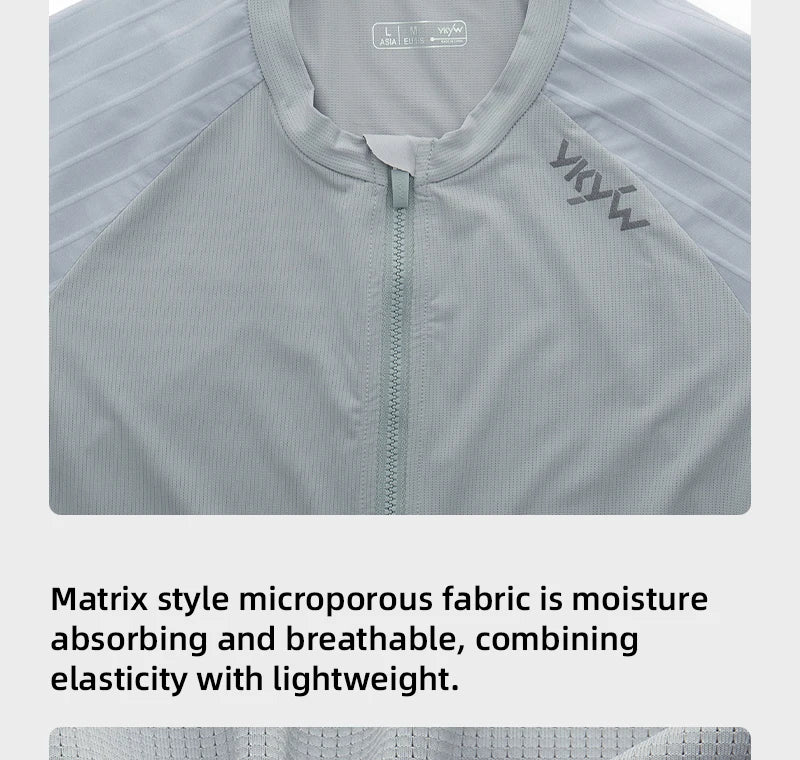 YKYWBIKE Man's Cycling Jersey 2026 Summer Road Bike Shirt YKK Zipper Bicycle Jersey Breathable Aerodynamic Raglan Sleeve