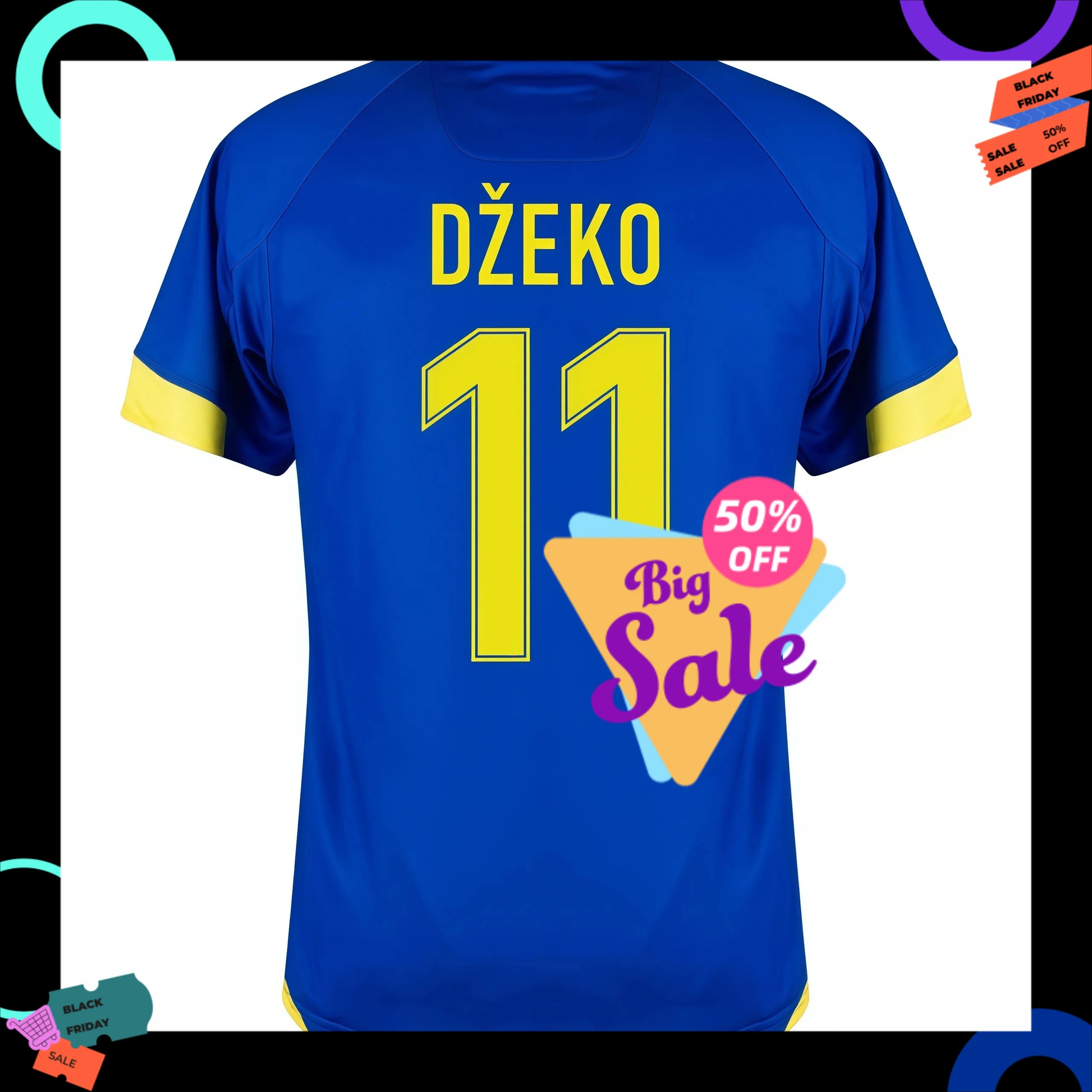 2026 Bosnia and Herzegovina Men's  Sports Jersey Crew Neck T-shirt Quick Dry Breathable Football