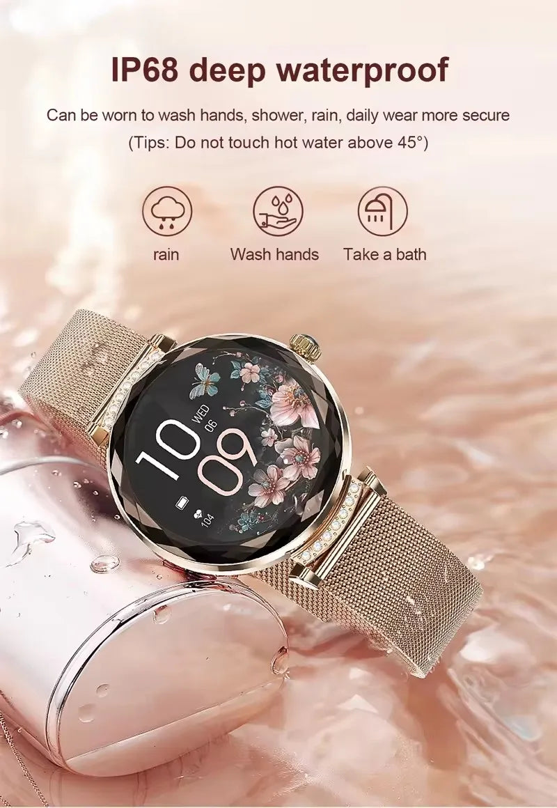 Fashion Ladies Smart Watch NX7 Pro AMOLED Screen Health Monitoring BT Call Female Women Sport Fitness Tracker Smartwatch
