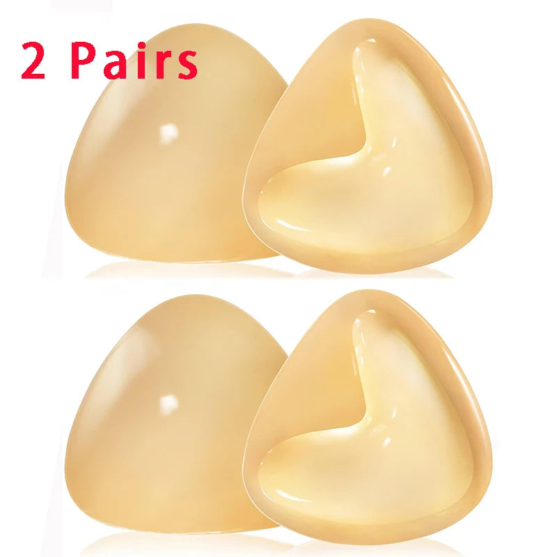 1/2 Pair Ultra Boost Inserts Double-Sided Adhesive Pads Sticky Bikini Padding Inserts for Sports Bra Swimsuit Partywear