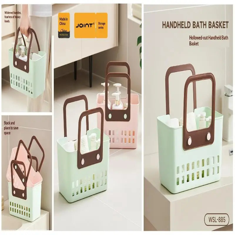Home Bathroom Shower Basket Hand-Held Shower Basket Bathroom Shower Supplies Storage Basket