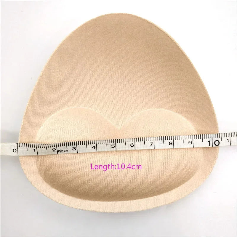 1Pair Woman Swimsuit Pads Sponge Foam Push up Enhancer Chest Cup Breast Swimwear Inserts Triangle Bra Pad
