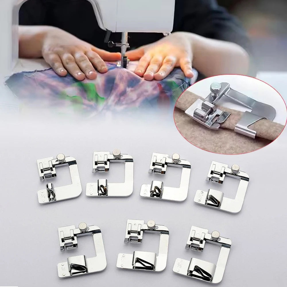 Snap-On Presser Feet for 6290 Sewing Machine - Adjustable Width Foot Kit 2345678, Universal Home Use