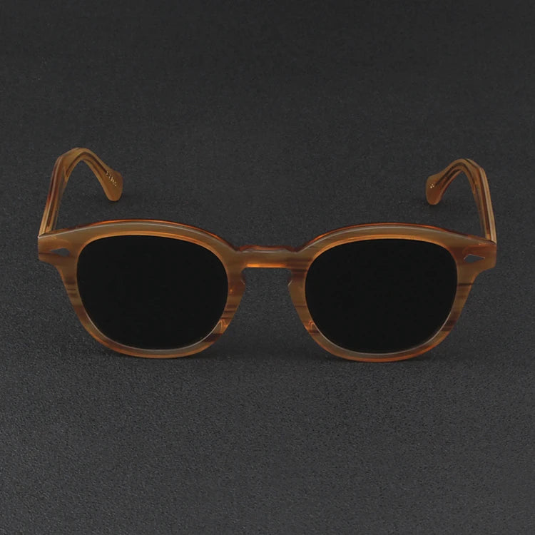 Johnny Depp Sunglasses Man Polarized Sun Glasses Luxury Brand Vintage Acetate Frame Blue Night Vision Goggles Woman