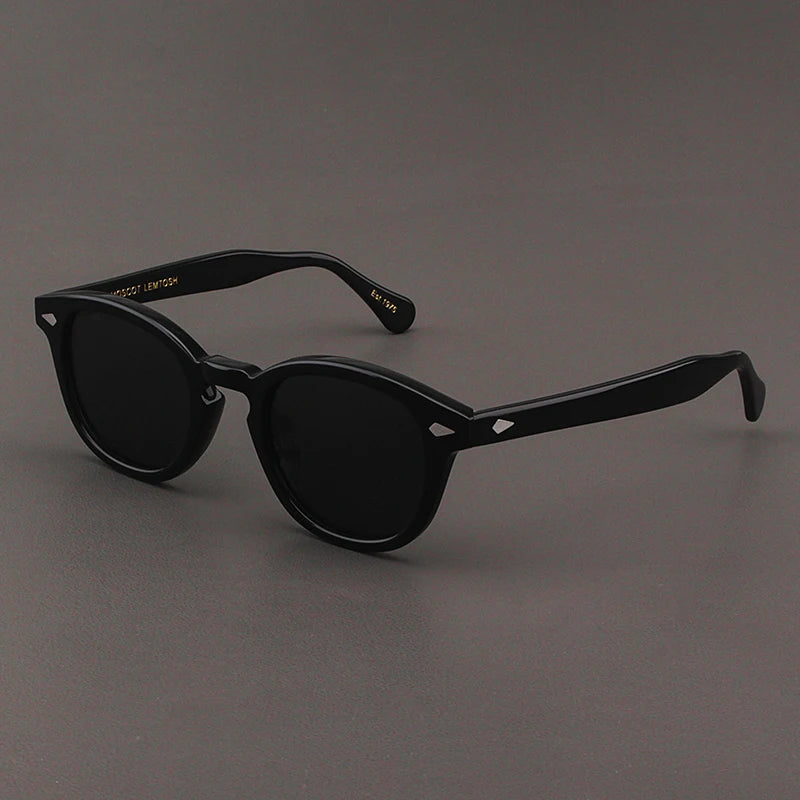 Johnny Depp Sunglasses Man Polarized Sun Glasses Luxury Brand Vintage Acetate Frame Blue Night Vision Goggles Woman