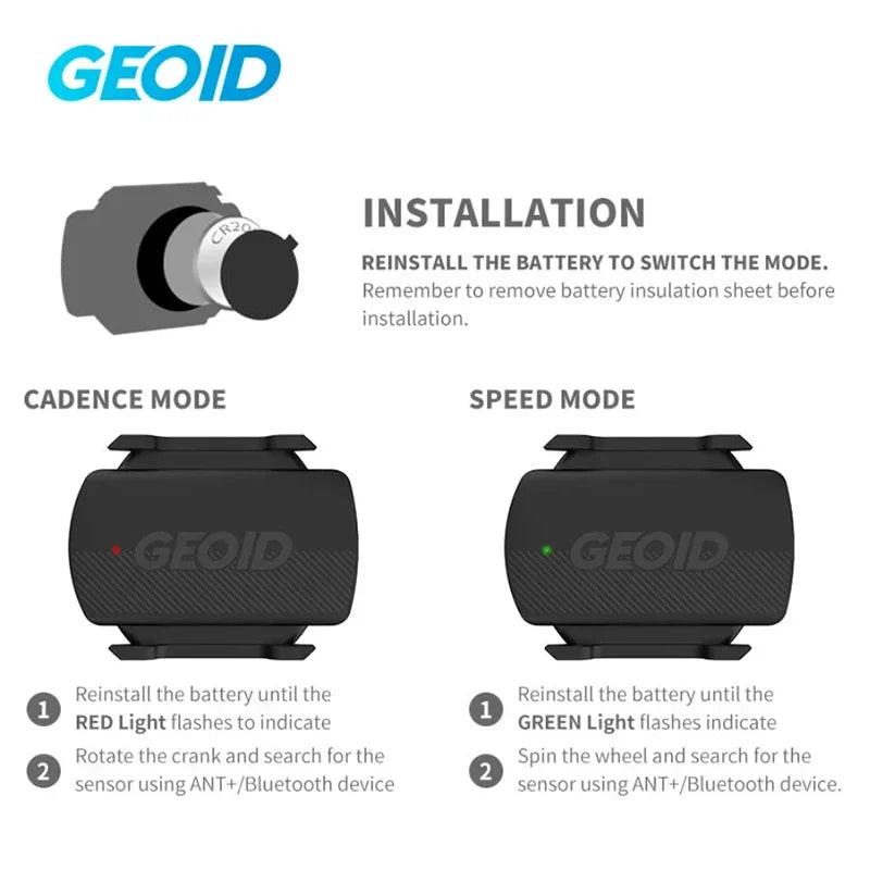 GEOID CS600 Speed Cadence Sensor Wireless GPS Computer ANT Bluetooth Dual Protocol Sensor For Garmin Wahoo Bryton