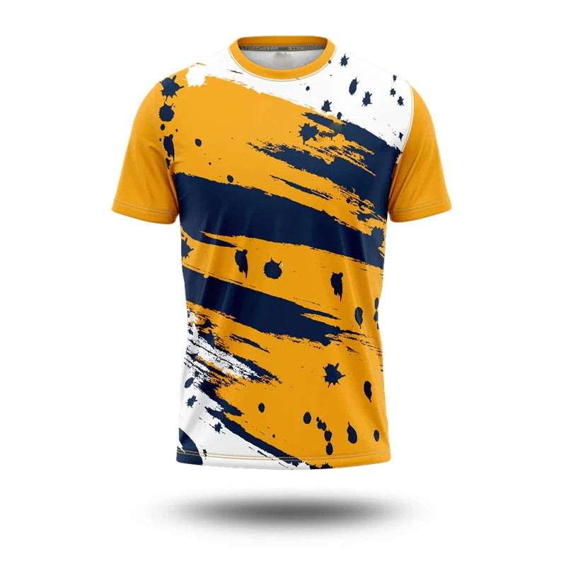 France Flag T-shirt For Men Simple Stripe 3D Print Short Sleeve T Shirts Football Jersey Comfortable Breathable Sport T Top