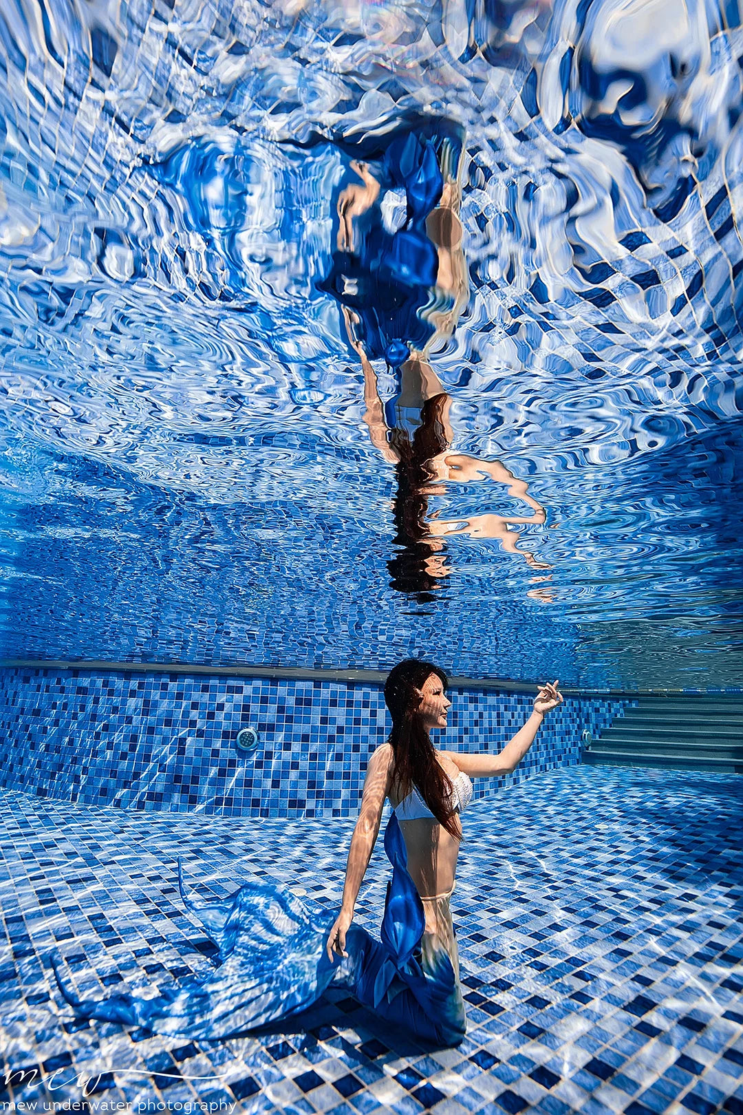 RM Mermaid Sequin Corset Bikini Swimsuit Free Diving Performance Oceanarium Electro Festival Bra Bar Cos Costumes