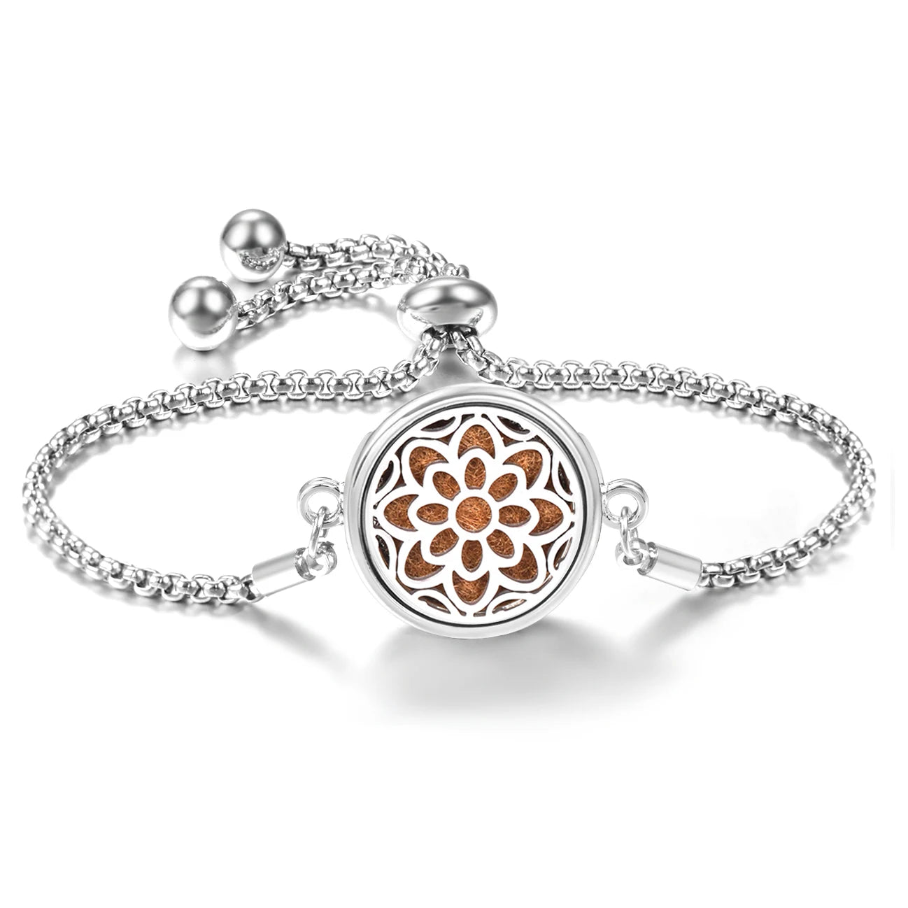 Trendy 20mm Butterfly Insert Pad Aromatherapy Bracelet Stainless Steel Women Essential Oil Diffuser Bangle Support Custom Logo