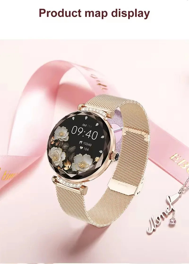 Fashion Ladies Smart Watch NX7 Pro AMOLED Screen Health Monitoring BT Call Female Women Sport Fitness Tracker Smartwatch