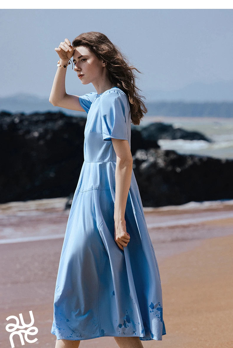 TOYOUTH Women Dress 2025 Summer New Elegant Dress 8529009