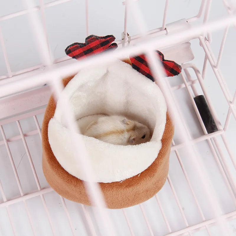 Hamster Cage Accessories Pet Toy Kennel Cold Shelter Pet hamster Nest Keep Warm Nests Mini Hamster Supplies