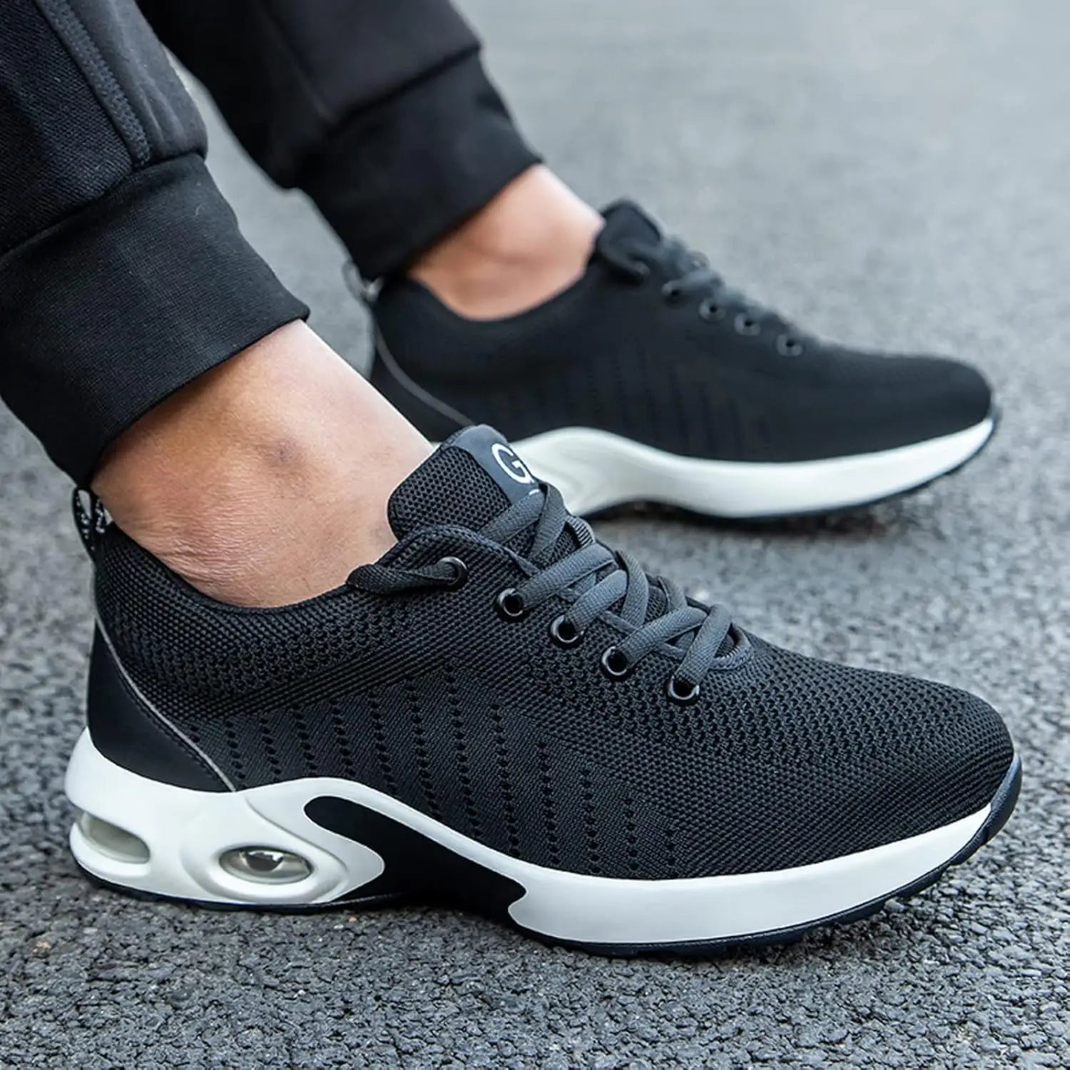 Steel Toe Shoes Women Lightweight Safety Shoes Air Cushion Comfortable Slip Resistant Indestructible Puncture Proof Work Shoes