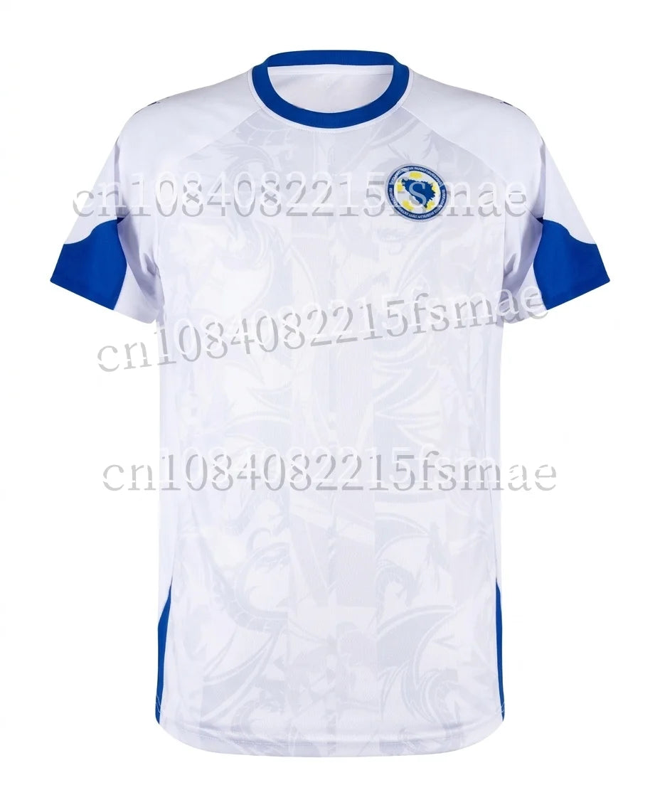 2026 Bosnia and Herzegovina Men's  Sports Jersey Crew Neck T-shirt Quick Dry Breathable Football Training Shirt Sportswear