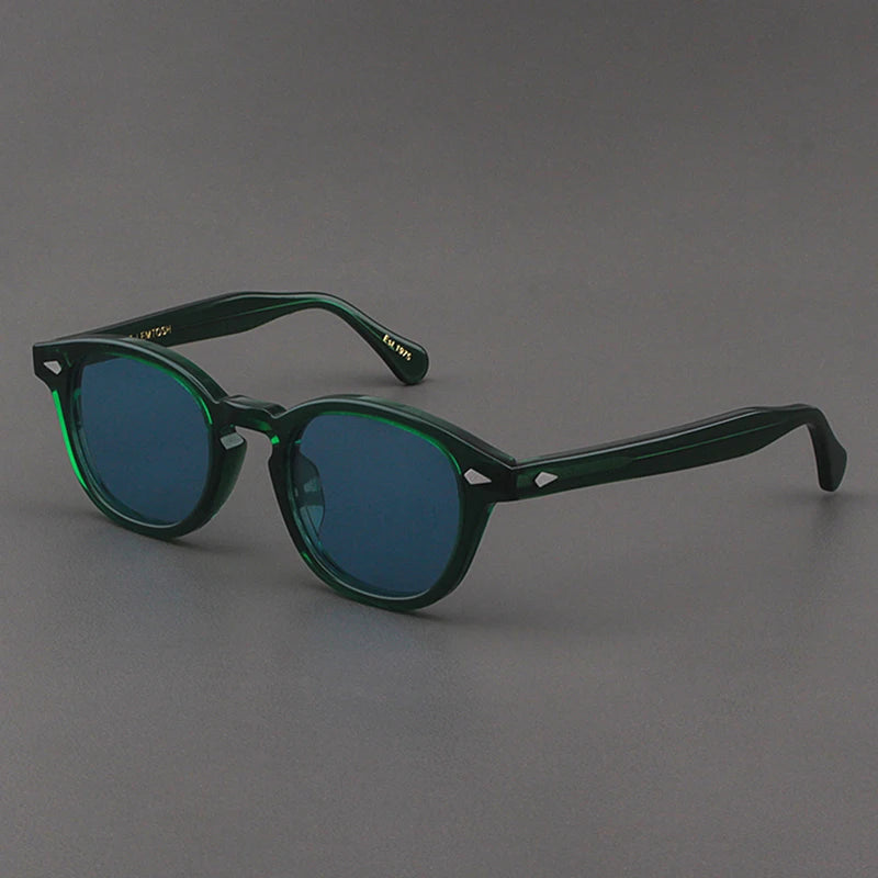 Johnny Depp Sunglasses Man Polarized Sun Glasses Luxury Brand Vintage Acetate Frame Blue Night Vision Goggles Woman