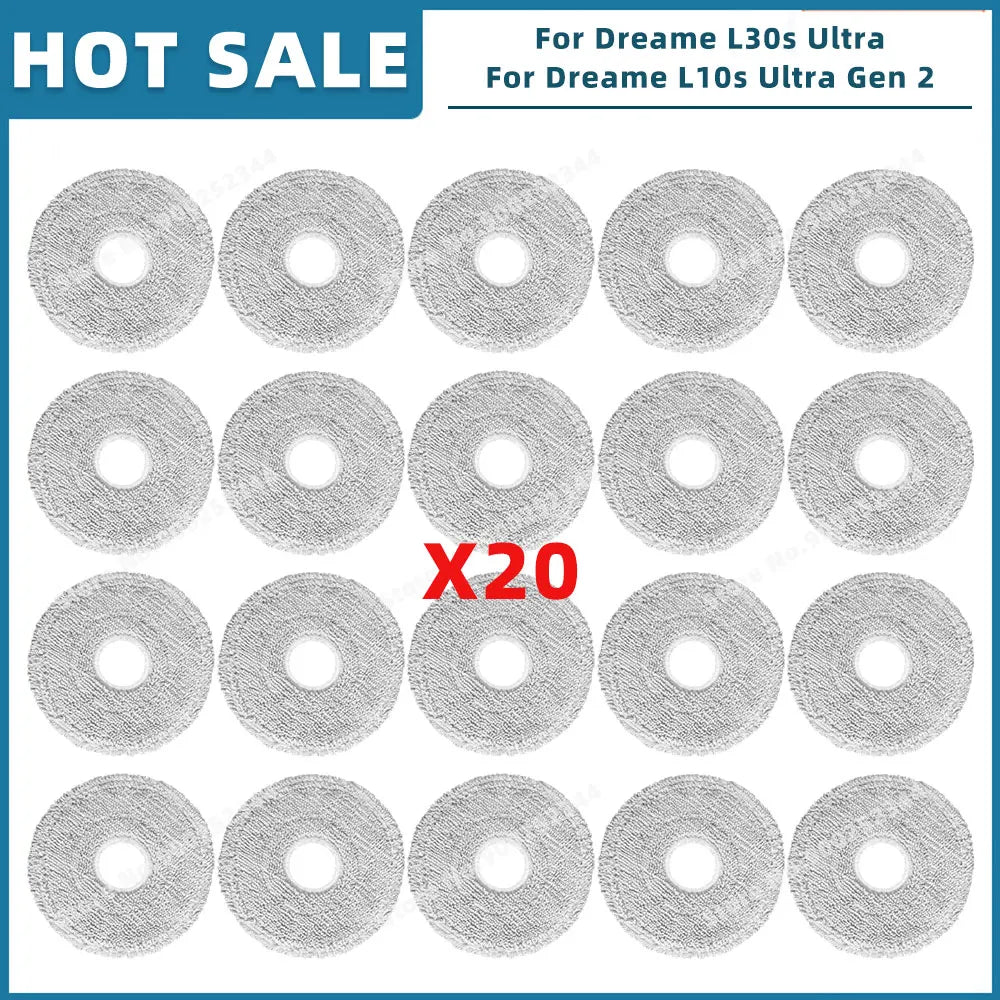Compatible For Dreame L10s Ultra Gen 2 / L30s Ultra / L30 Pro Ultra Parts Accessories Main Side Brush Filter Mop Cloth Dust Bag