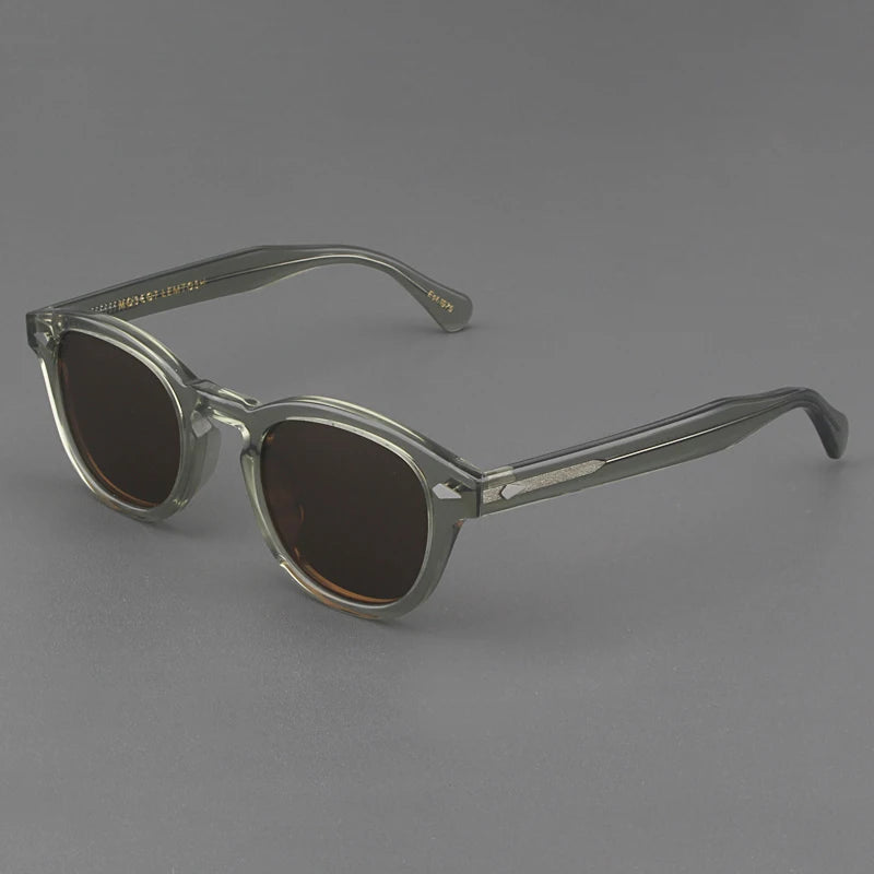 Johnny Depp Sunglasses Man Polarized Sun Glasses Luxury Brand Vintage Acetate Frame Blue Night Vision Goggles Woman