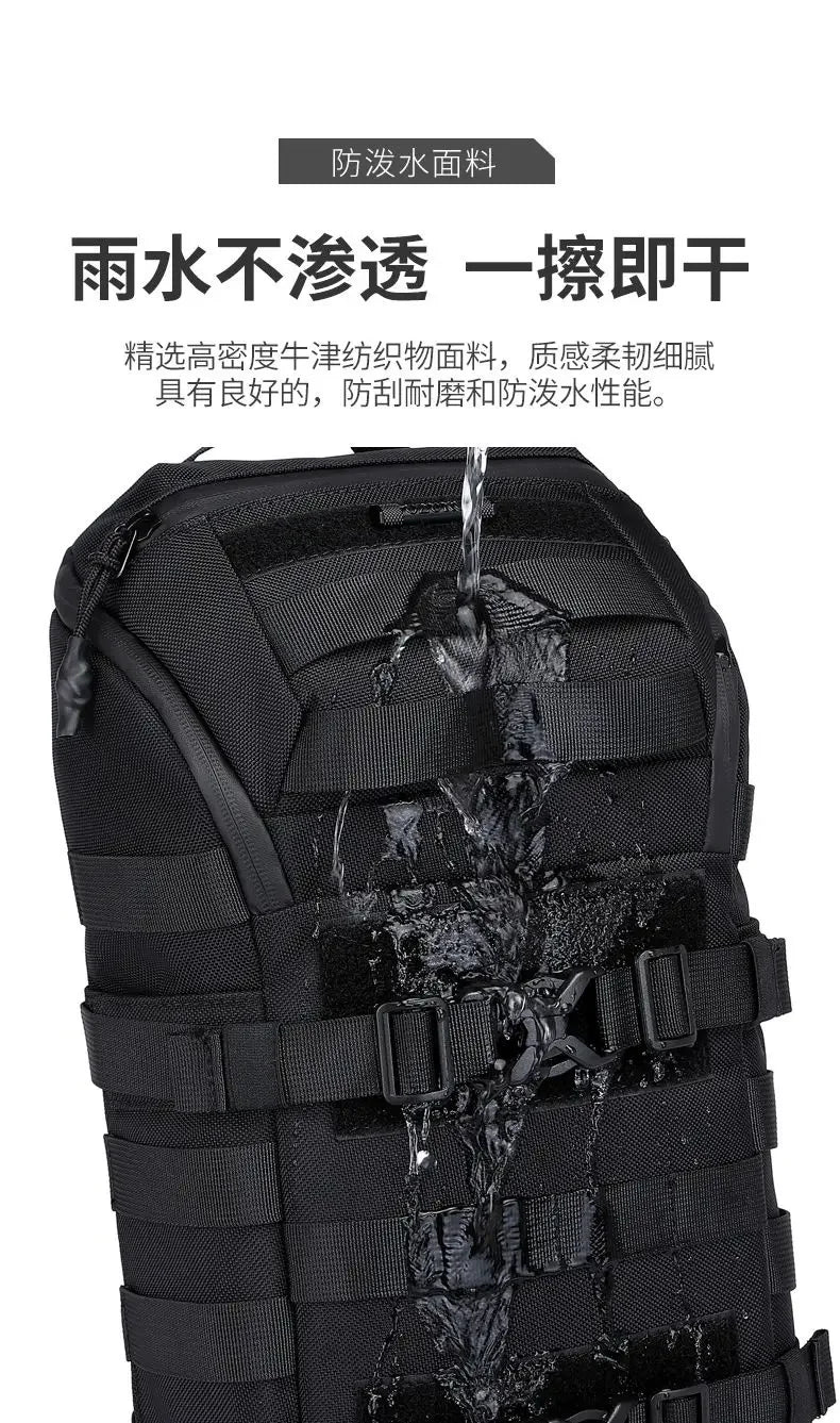 OZUKO Bicycle Bag   Crossbody Bag Camping Riding Travel Rucksack Molle Tactical Bags Hiking Cycling Outdoor
