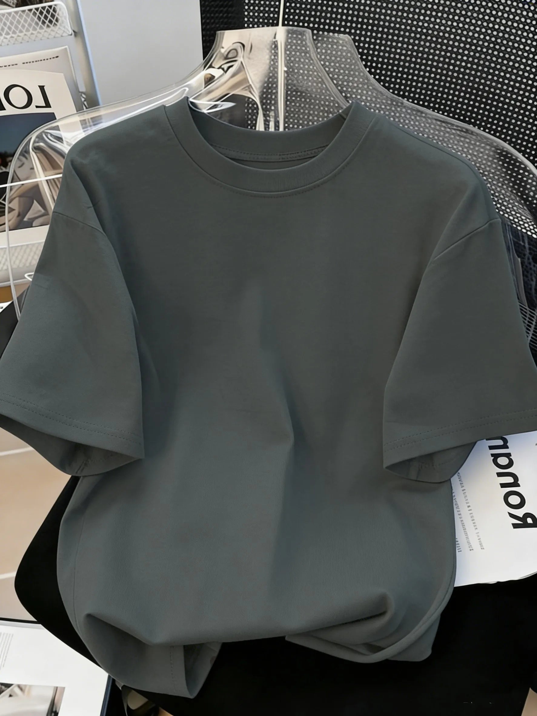 Solid Beach Summer T-Shirt For Man 21 Color S-3XL Cotton Short Sleeve All-Match Basics Street Streetwear Soft Breathable Clothes