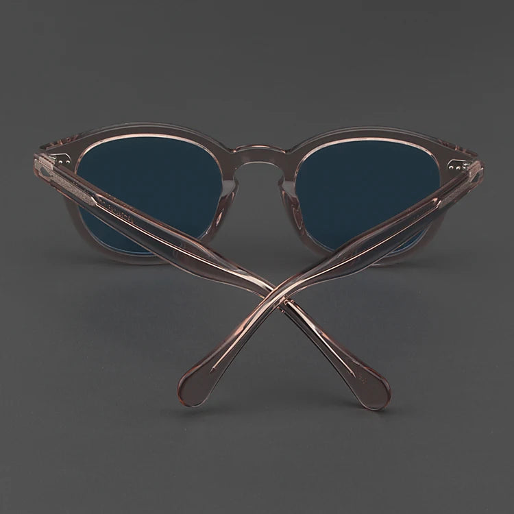 Johnny Depp Sunglasses Man Polarized Sun Glasses Luxury Brand Vintage Acetate Frame Blue Night Vision Goggles Woman