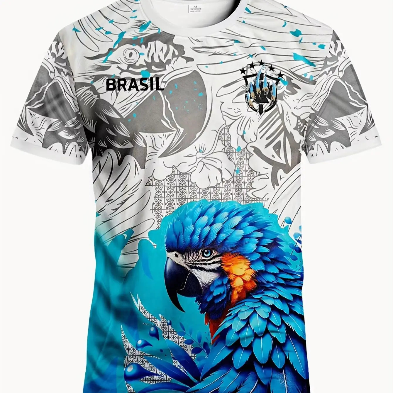 Brazilian Men's Soccer Jersey & Comfortable Round-Neck Sports Top for Rio De Janeiro Youth & Featuring Rio De Janeiro Style And
