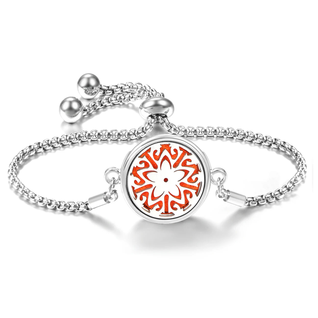 Trendy 20mm Butterfly Insert Pad Aromatherapy Bracelet Stainless Steel Women Essential Oil Diffuser Bangle Support Custom Logo