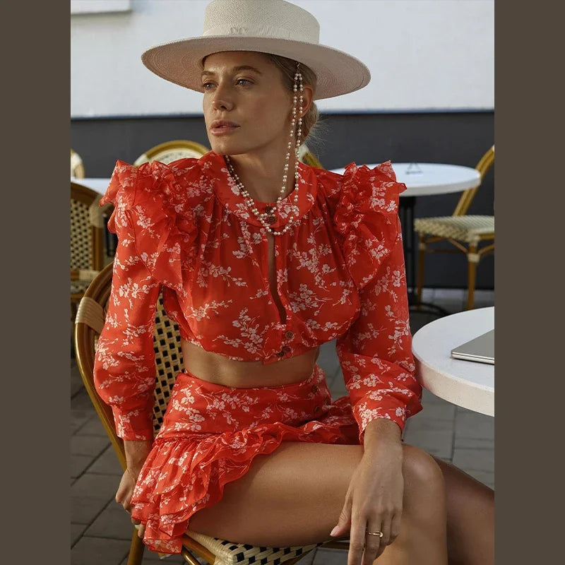 Elegant Printed Women's Dress Sleeveless Halter Waist-Closed A-Line Lady Dresses 2026 Spring Summer Female Robe New
