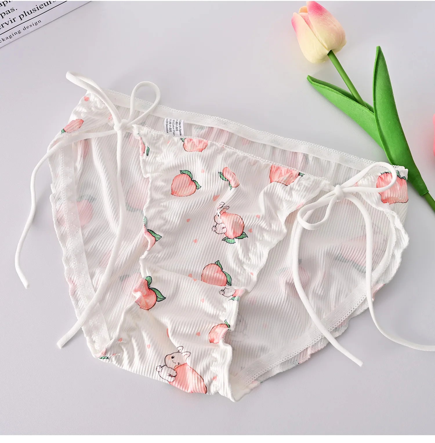 Japanese Lolita Girl Pure Cotton Underwear Cute Lace Up Summer Thin Style Pure Desire Triangle Underwear Sexy And Comfortable