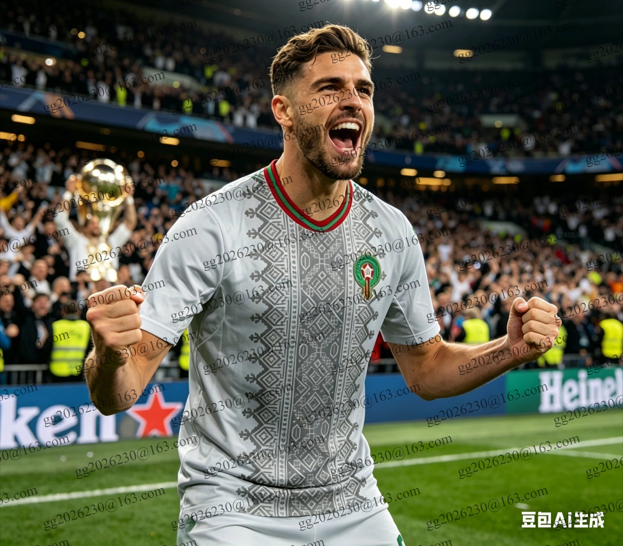 2026 Latest Morocco National Team Football Jersey - Geometric Pattern Design - Fan's Edition - Comfortable and Breathable Family