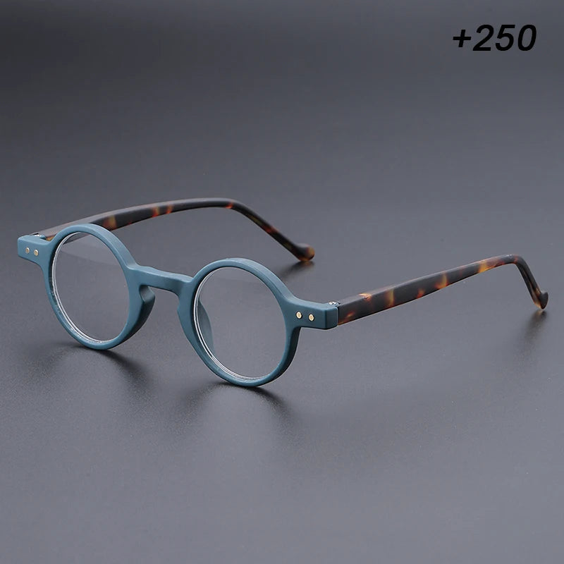 Men's and women's small round frame retro unique lightweight temples, suitable for daily office reading and shopping use