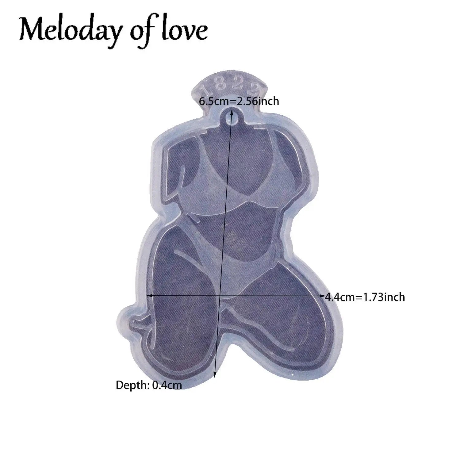 Glossy Girl Bikini Epoxy Silicone Resin Keychain Molds, Chocolate Fondant Sugarcraft Sugar Craft Swimsuit Molds DIY Cake DY1837