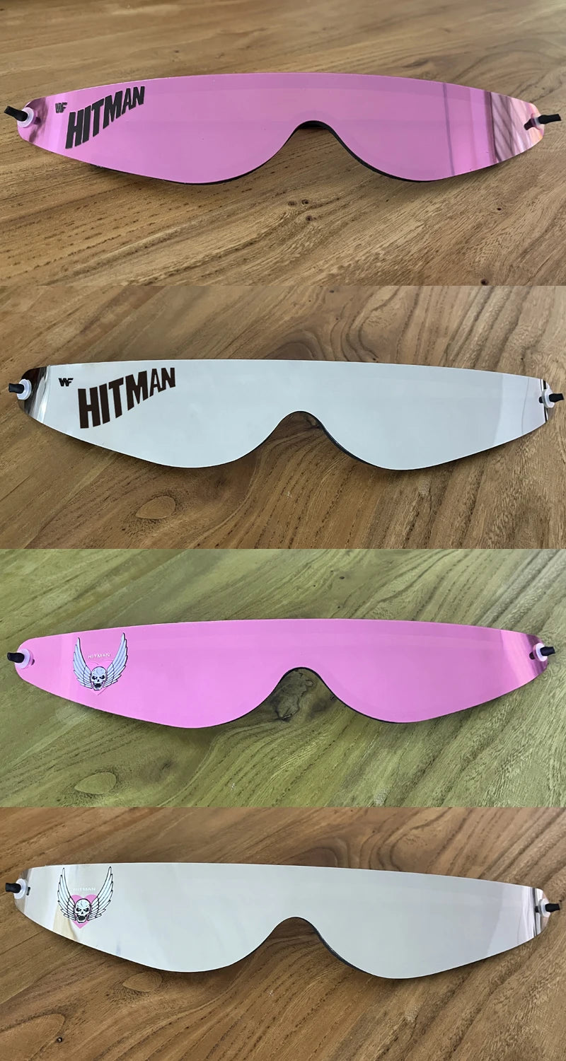 Licensed Vintage Bret Hart Hitman Hart Wrap Around Shades Sunglasses  New Motorcycle glasses