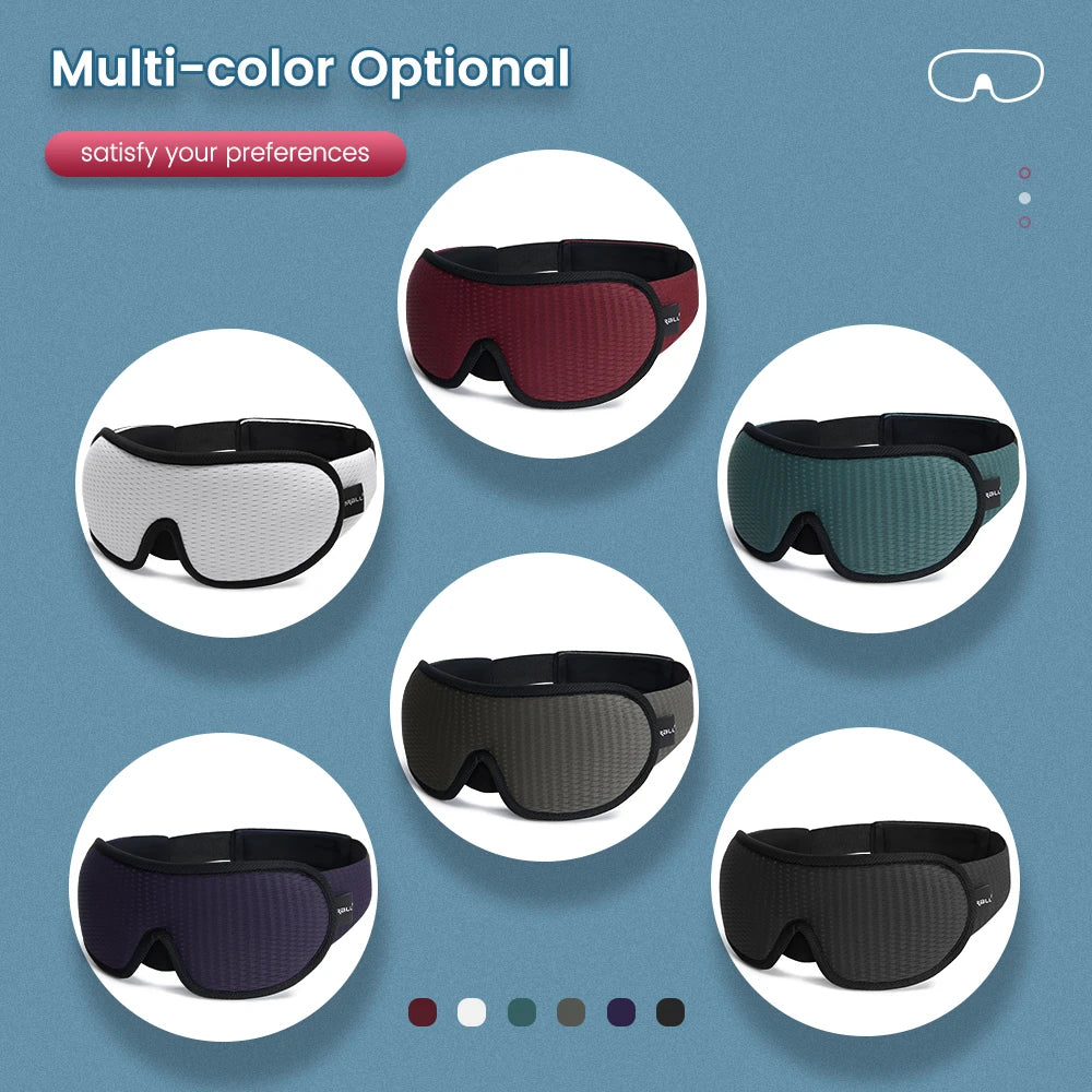3D Sleeping Mask Block Out Light Soft Padded Sleep Mask for Eyes Slaapmasker Eye Shade Blindfold Sleeping Aid Face Mask Eyepatch