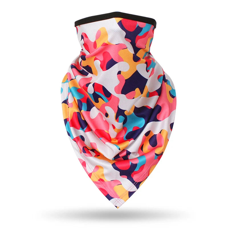 Sports Scarf for Cycling, Cooling Face Mask, Windproof Neck Gaiter, UV Protection Scarf for Beach, Fashion Bandana for Men Women
