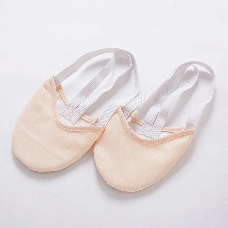 Half Length Rhythmic Gymnastics Equipment Soft Breathable Socks Knitted Sole Shoes Art Gym Child Adult Dancing Pads Insoles