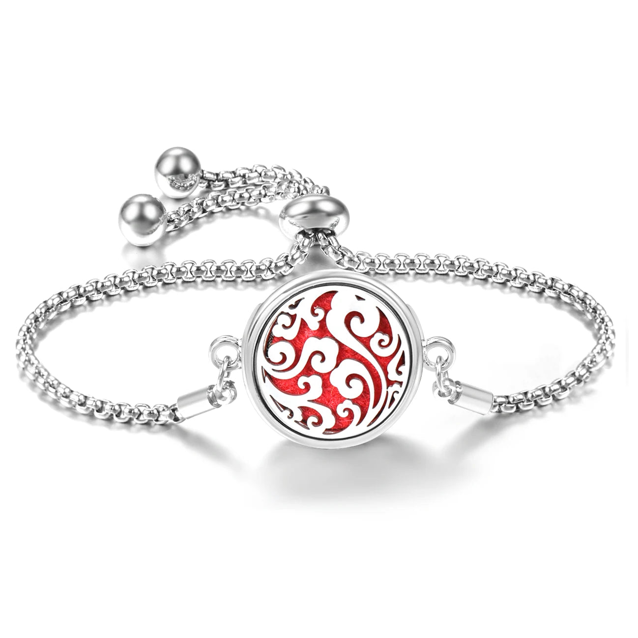 Trendy 20mm Butterfly Insert Pad Aromatherapy Bracelet Stainless Steel Women Essential Oil Diffuser Bangle Support Custom Logo