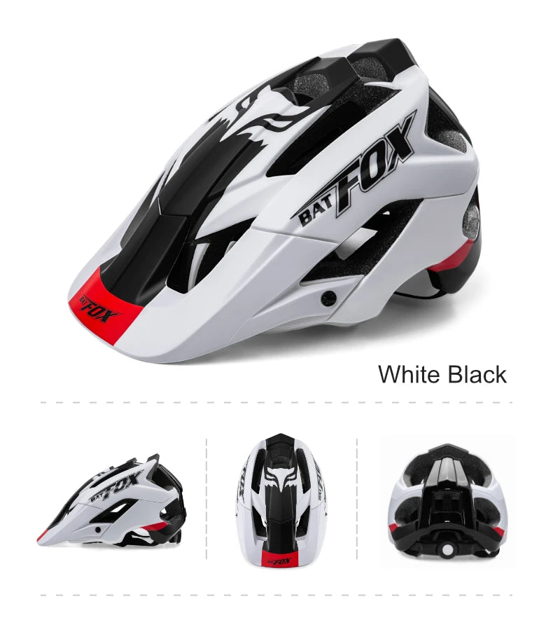 BATFOX 2025 New Mountain Bike Helmet Summer Colorful Cycling Helmet for Adults Youth Men and Women Speed Racing Bicycle Helmets