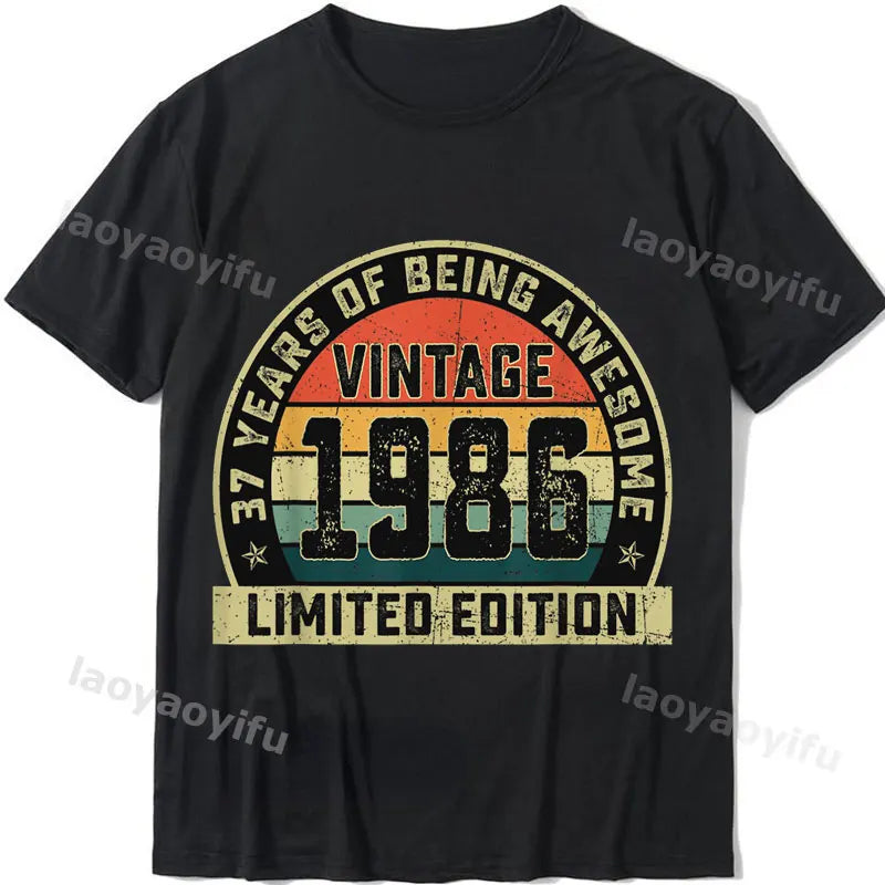 2024 Unisex Summer Tops Tshirt Vintage 1984 Classics Tshire Streetwear Printed T-shirt Top  Retro Style Tshirt