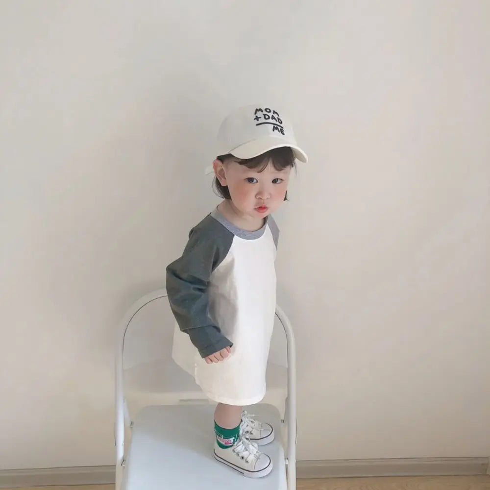 Children's Hats Spring Autumn Boys Girls Duckbill Hats Casual Baby Caps Fashion Cute MOM+DAD=ME Embroidery Sun Hats