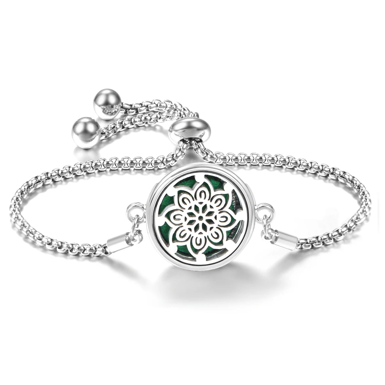 Trendy 20mm Butterfly Insert Pad Aromatherapy Bracelet Stainless Steel Women Essential Oil Diffuser Bangle Support Custom Logo