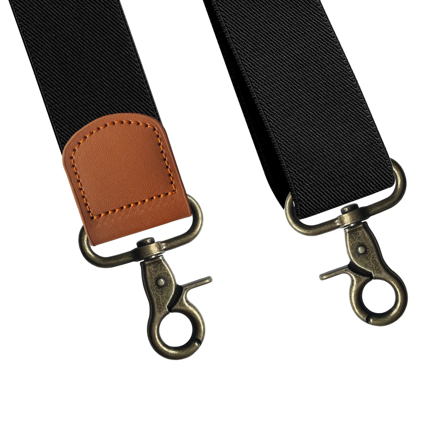 Vintage Suspenders for Men Heavy Duty Big and Tall X-Back 4 Snap Hooks Adjustable Elastic Trouser Braces, Gift for Dad Husband