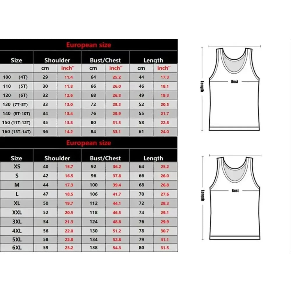 2026 Brazilian National Football Team Men's Sleeveless T-shirt 3D Printed Breathable Quick Drying Casual Tank Top FamilyMatching