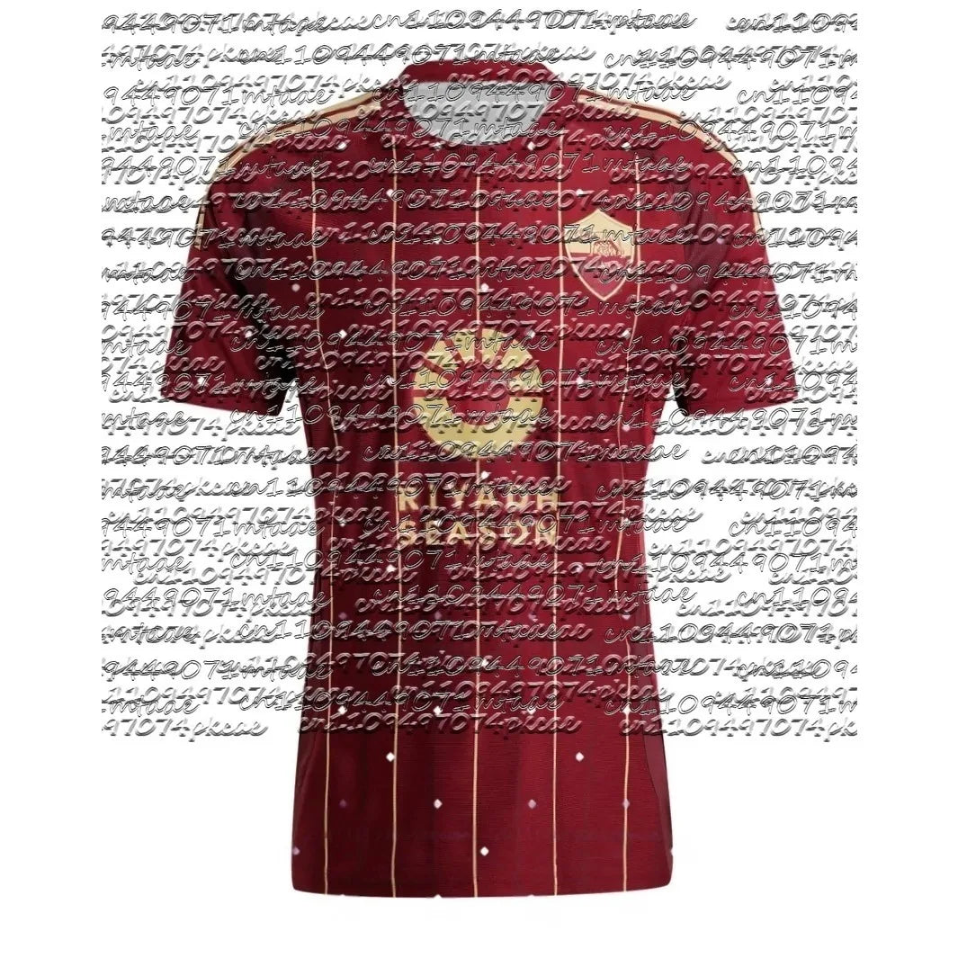 2026AS Roma Riyadh Season Special Football Men Jersey Summer Quick-dry Breathable Short-Sleeve T-shirt Top for Match Daily Wear