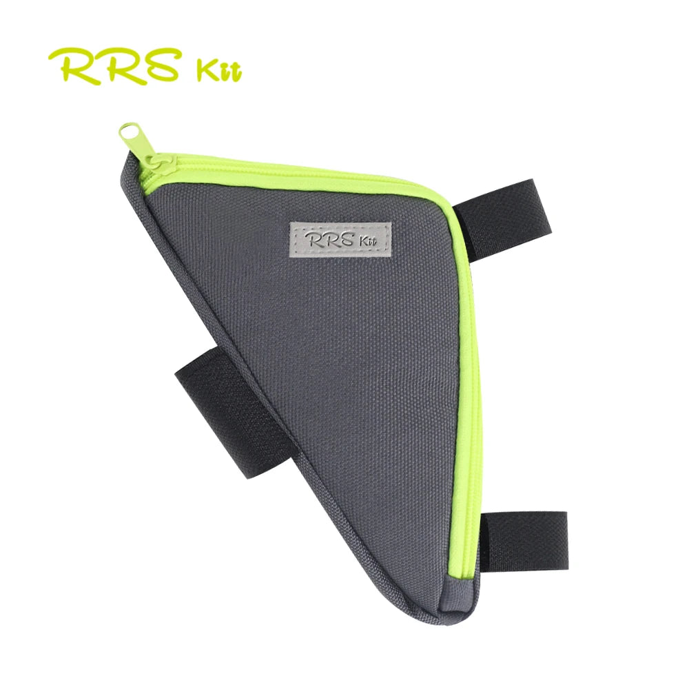 Rrskit Bicycle Triangle Bilateral Storage Bag Suitable For Brompton Bike Lightweight Triangle Multi Directional Storage Kit